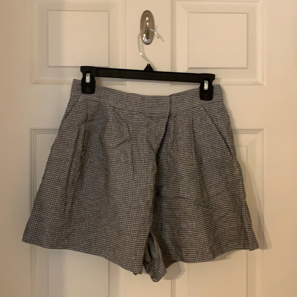 Jigsaw Irish Check Linen Shorts
